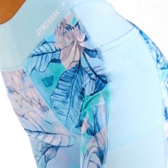 gym shark legging efflorescent blue size small - Picture 3 of 10